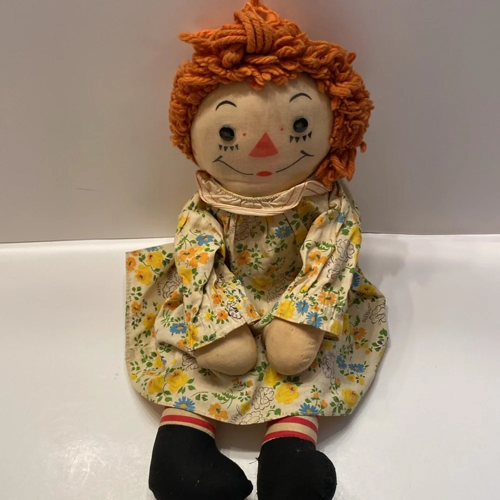 Vintage Raggedy Ann doll, approximately 20”, metal eyes - Picture 2 of 16
